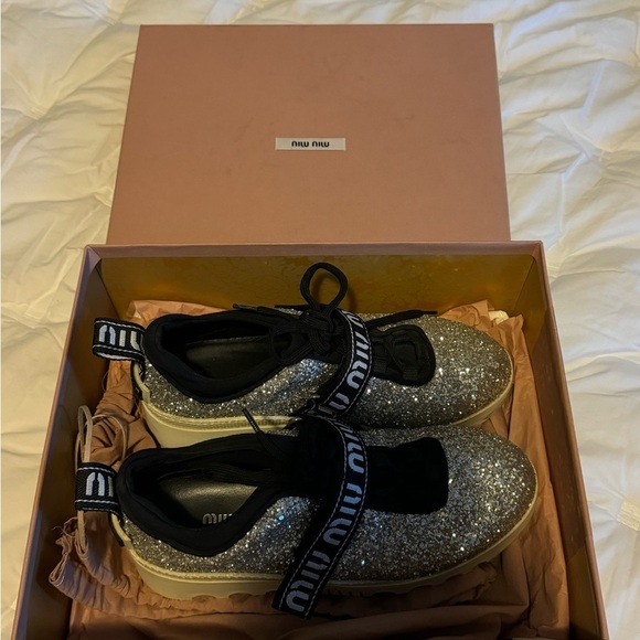 Sparkly miumiu shoes ✨🪩 - Picture 2 of 5